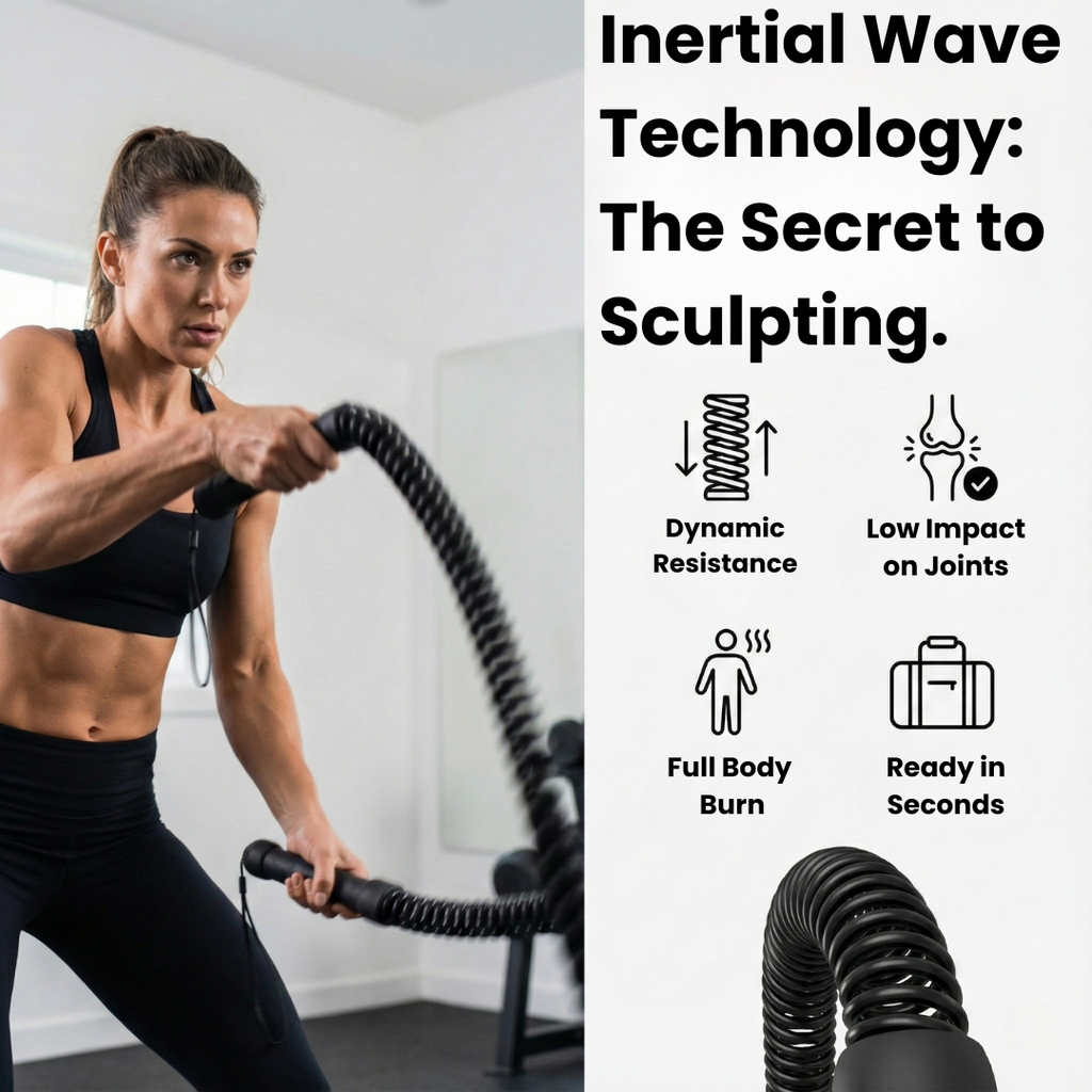 XENERFITNESS™ Cordless Battle Ropes